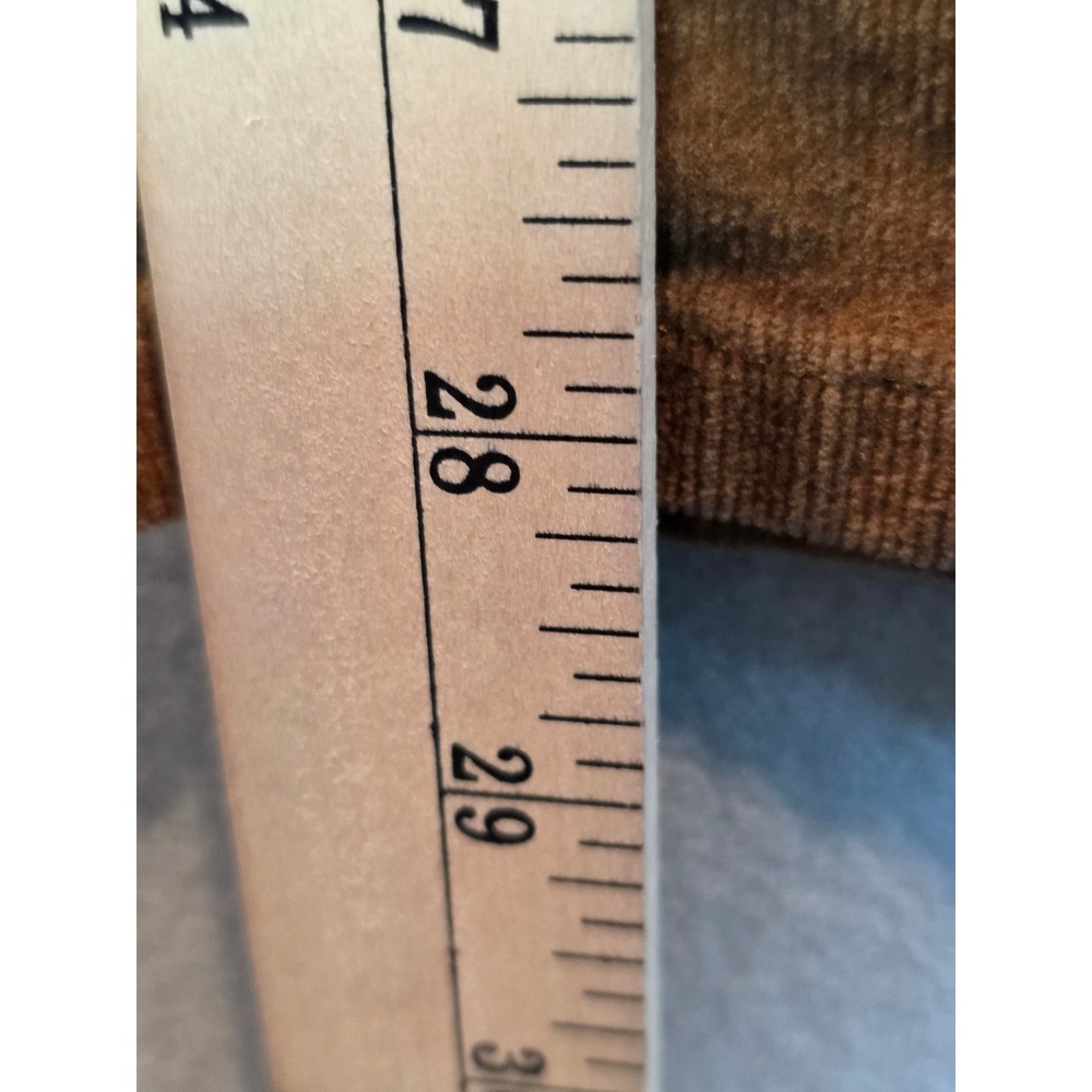 Ruby Rd Favorites Brown Corduroy Pants Womens 14 Mid Rise Straight Leg Stretch - Picture 6 of 10